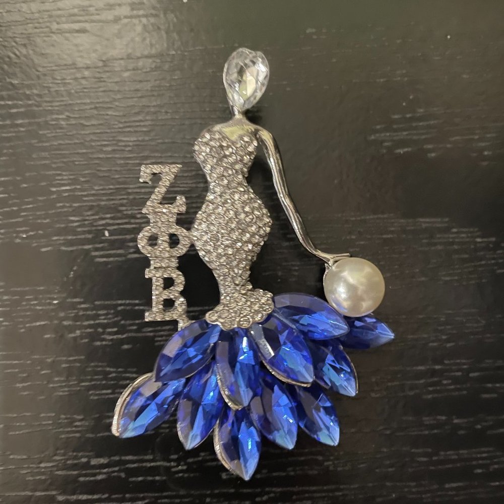 Glam Diva Lapel Pin Zeta Phi Beta